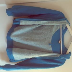 Light blue zip up sweatshirt!